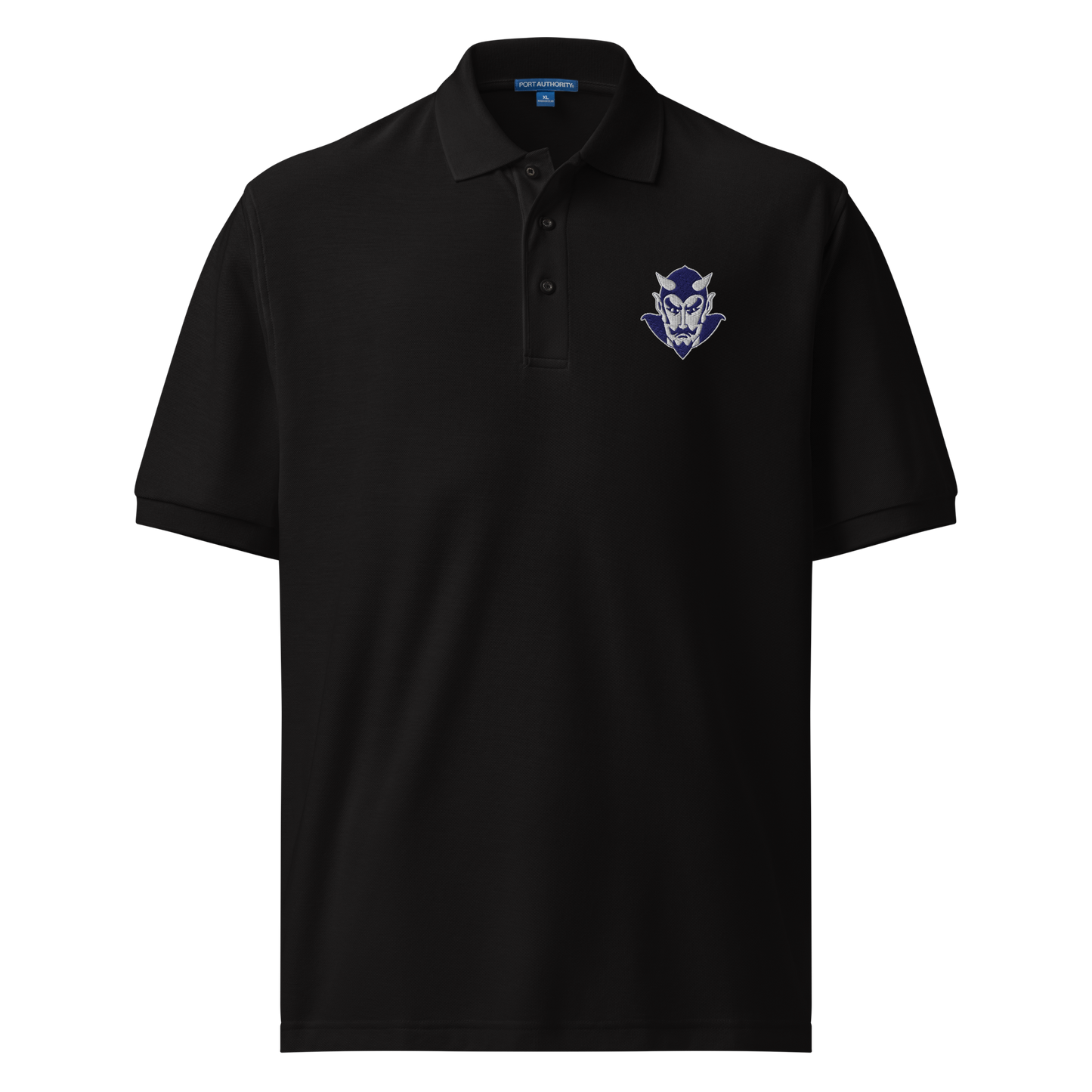 Men's Premium Polo - Blue Devil logo