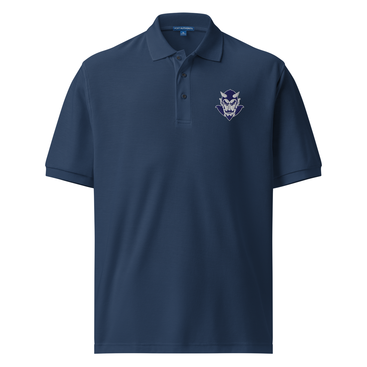 Men's Premium Polo - Blue Devil logo