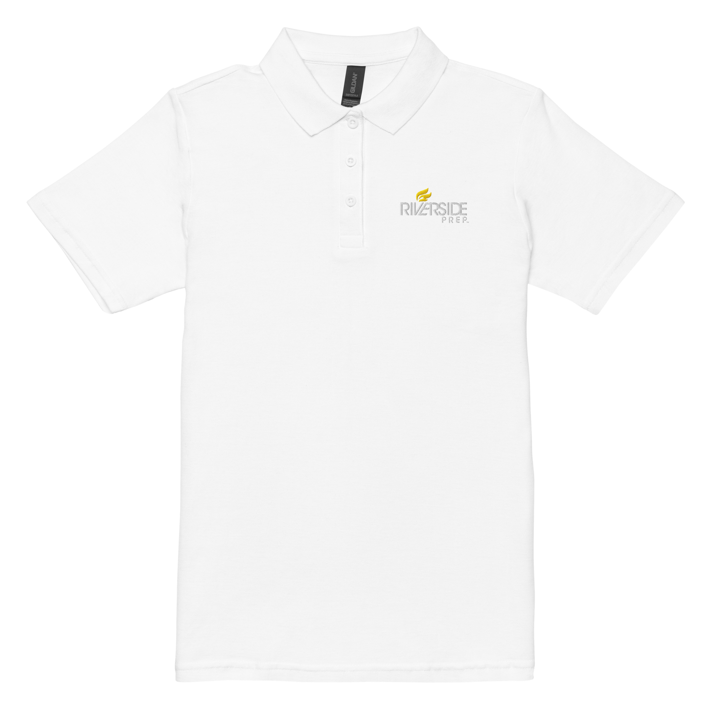 Women’s pique polo shirt - Riverside Prep logo
