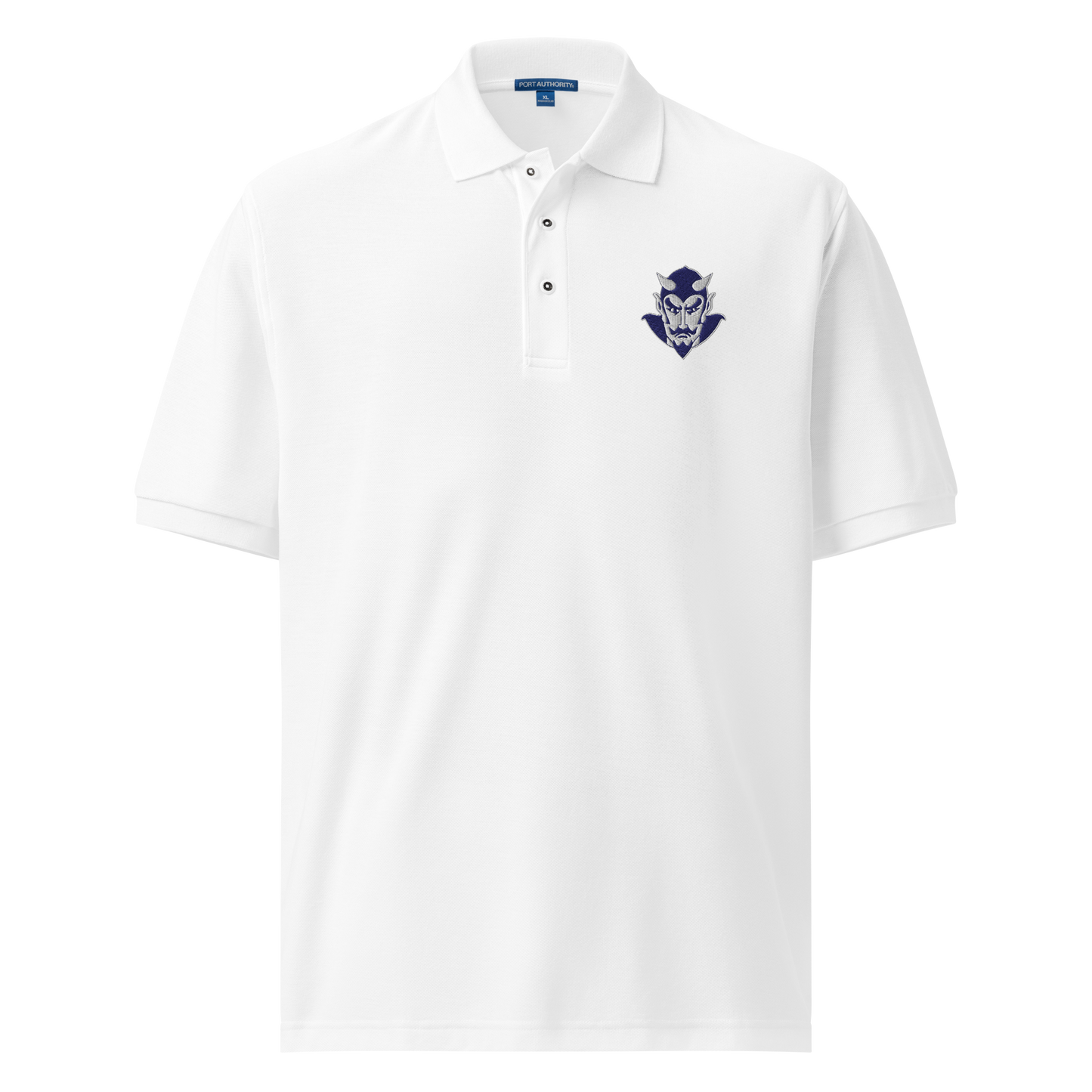 Men's Premium Polo - Blue Devil logo
