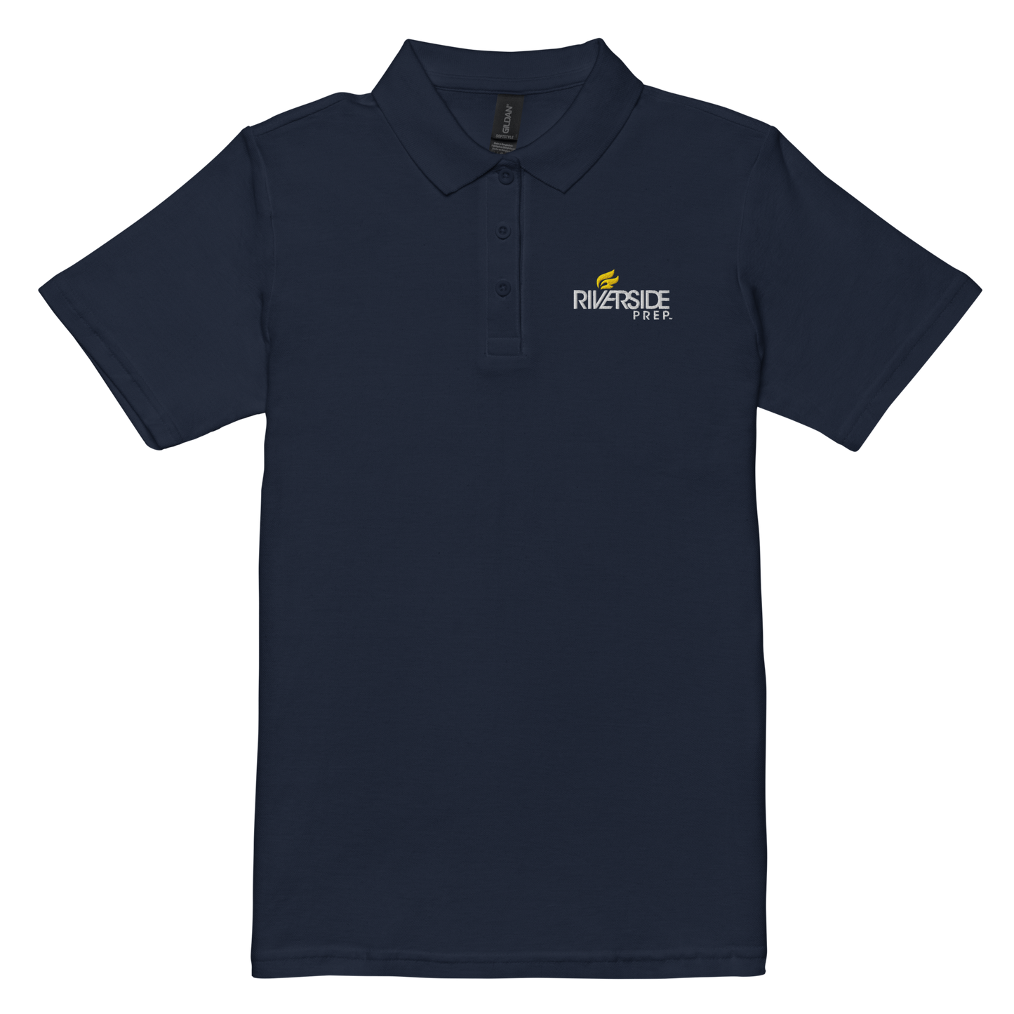 Women’s pique polo shirt - Riverside Prep logo